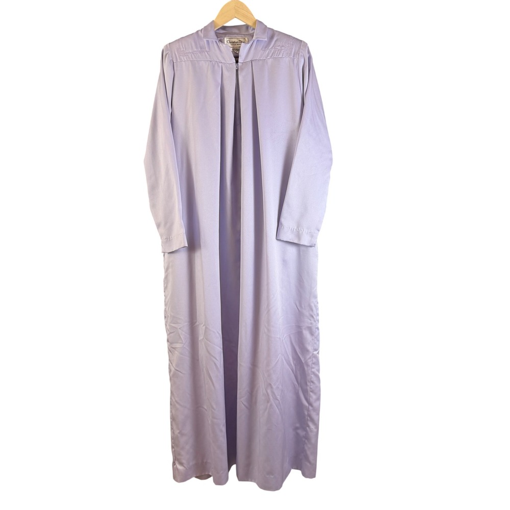 Vintage Christian Dior Lounge Wear Lavender Zip House Robe P Philippines